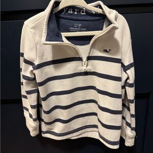 Vineyard Vines 4T Striped Sweater - Navy and Cream